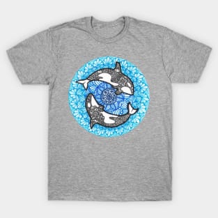 Mandala Killer Whale T-Shirt